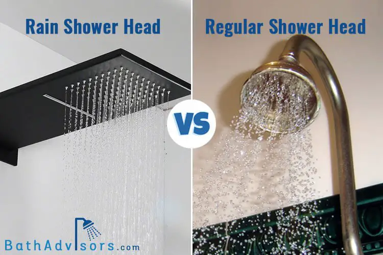 Rain Shower Head vs Regular