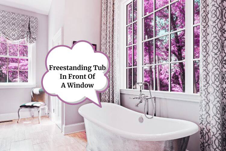 Freestanding Tub In Front Of A Window