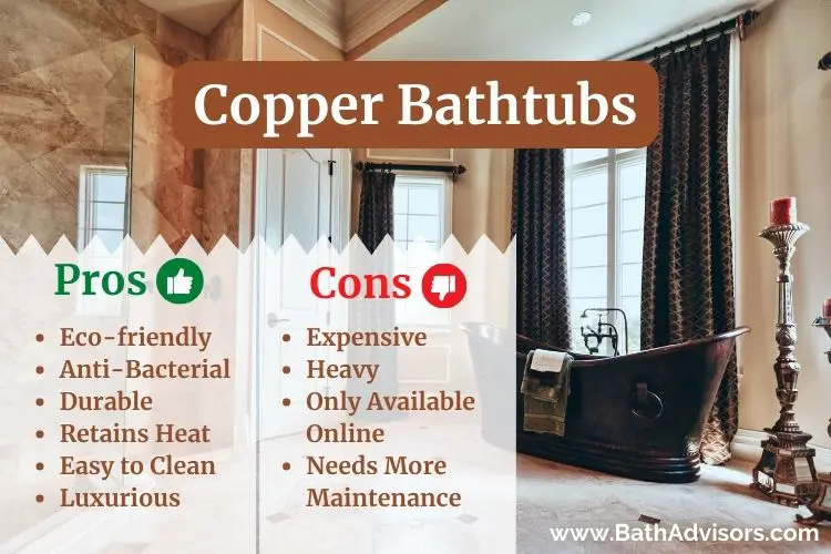 Pros and Cons of Copper Bathtubs