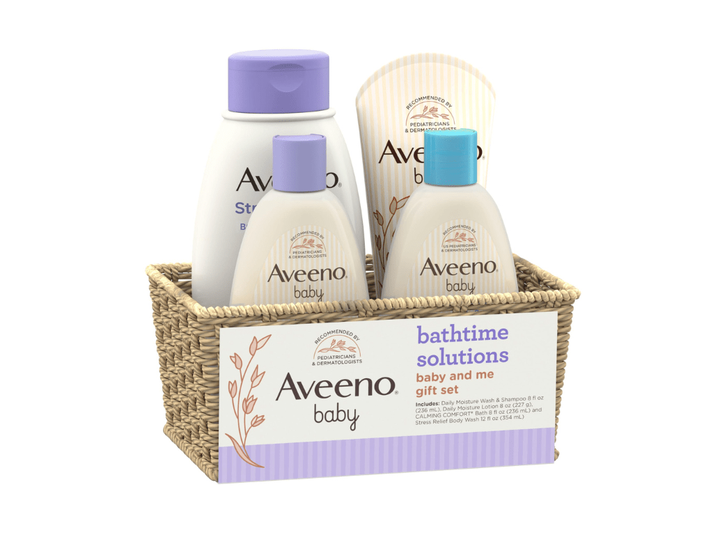 Aveeno Baby Bathtime Solutions Baby & Me Gift Set