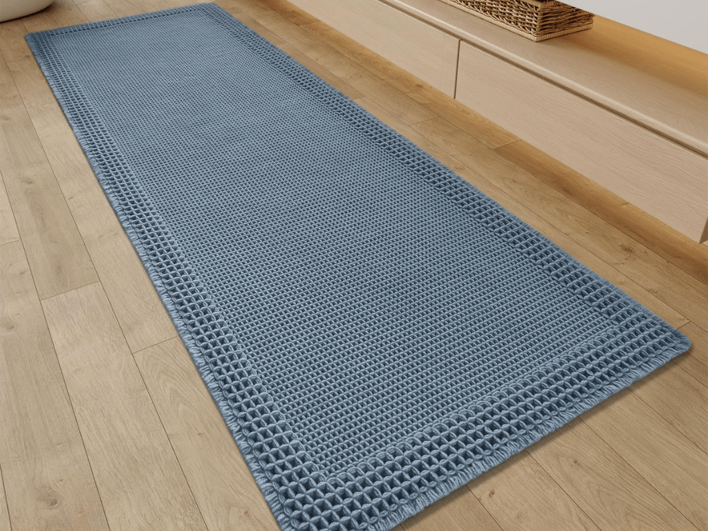 RESARE Waffle Bathroom Runner Rugs