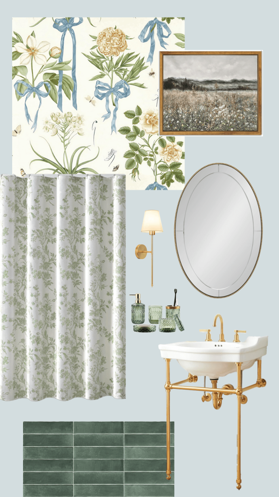 Blue-green-vintage