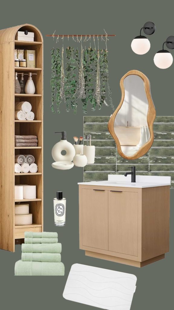Sage Green Modern Bathroom Design Inspiration