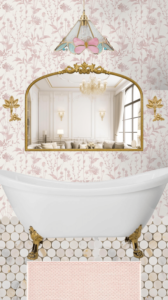 Pink-butterfly-bathroom