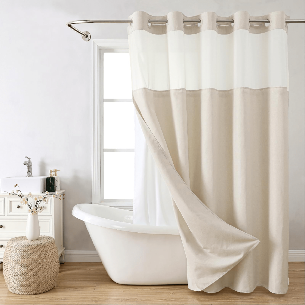 Textured Stripe Shower Curtain