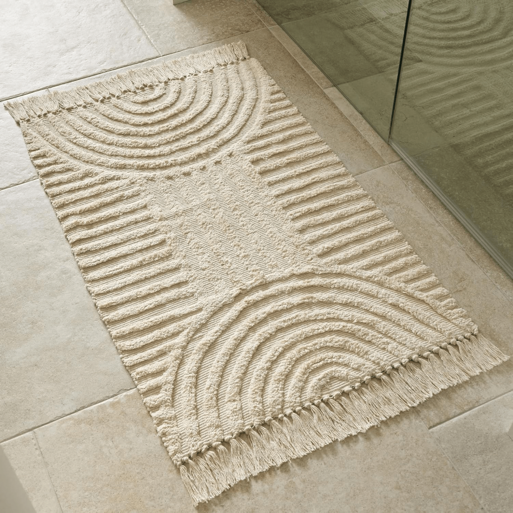 Boho Raised-Tassel Rug